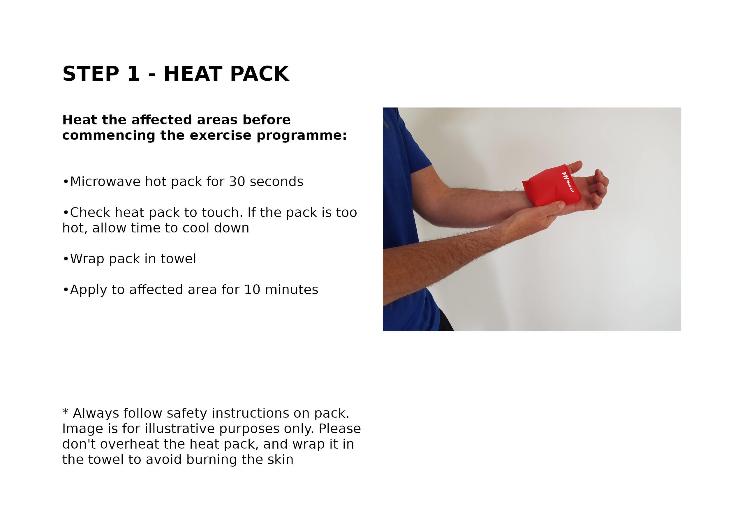Carpal Tunnel Heat Pack Start Treatment