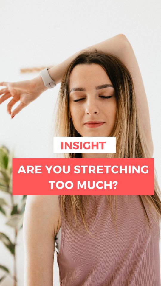 Are You Stretching too much when you have an Injury? My Pain Kit